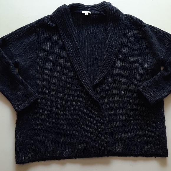 Gap small navy white knit grandpa sweater cardigan - Picture 1 of 8